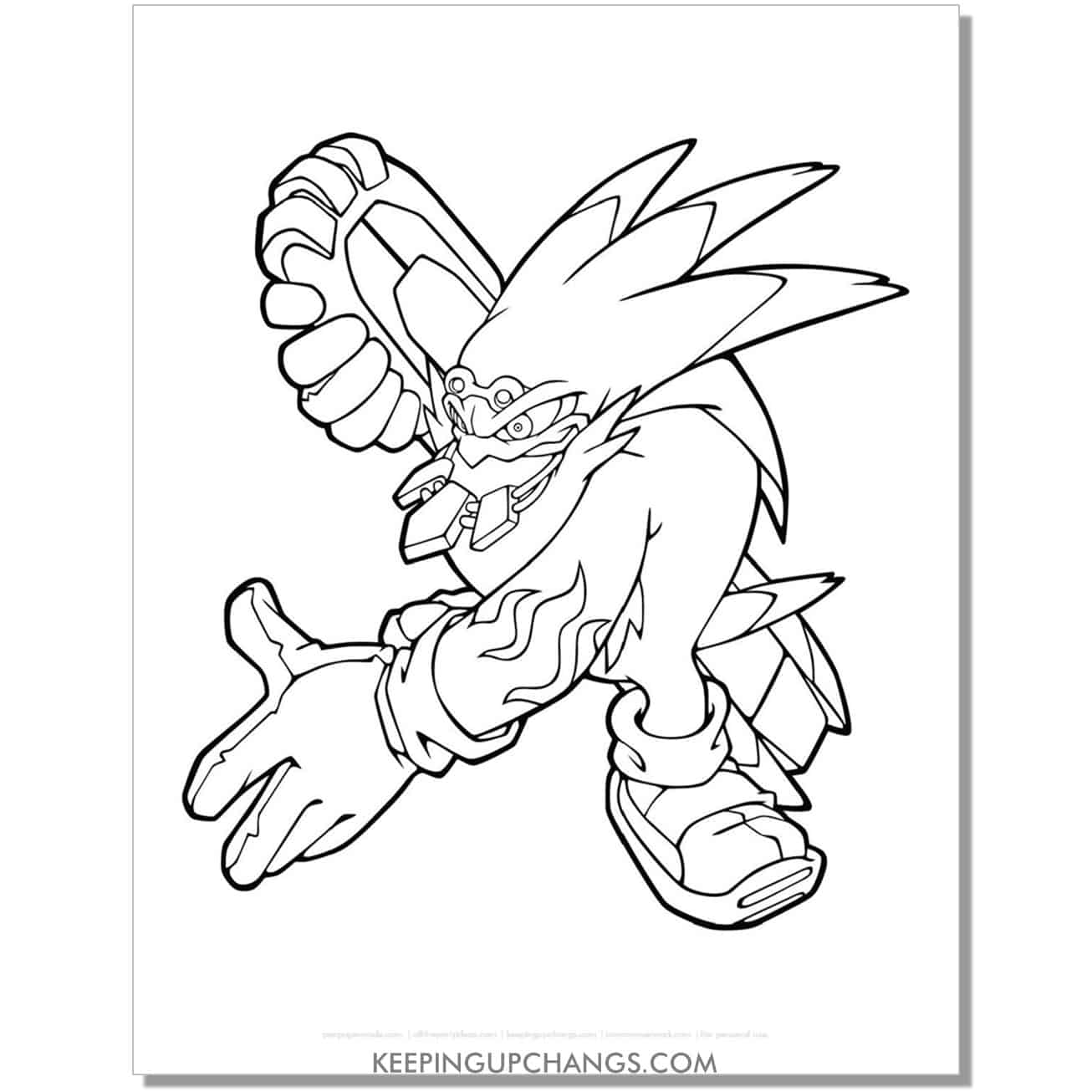storm albatross sonic coloring page.