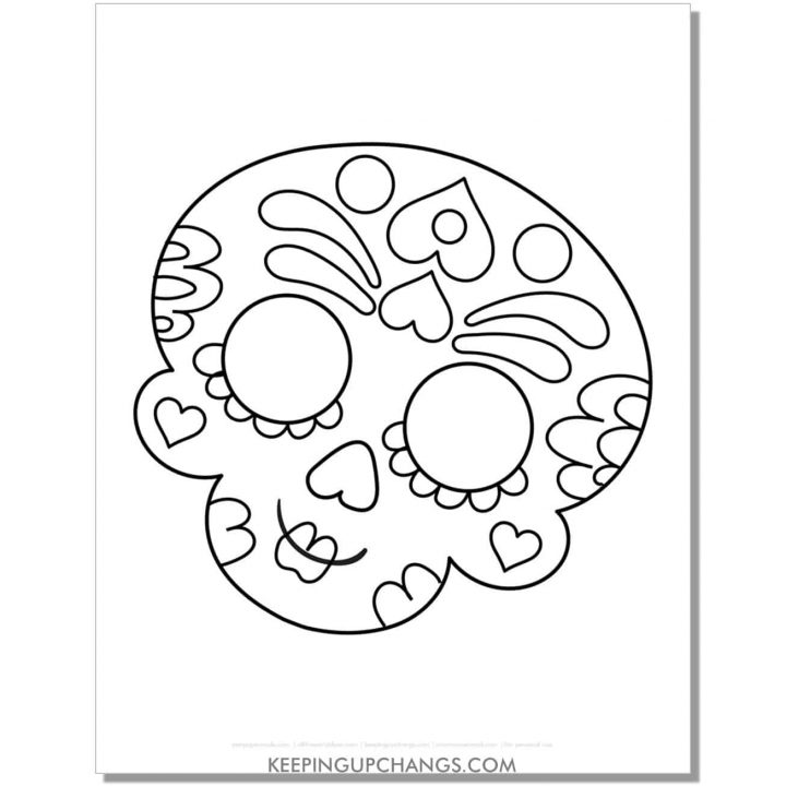 35+ Free Day of the Dead, Sugar Skull Coloring Pages, Sheets [TOP ...