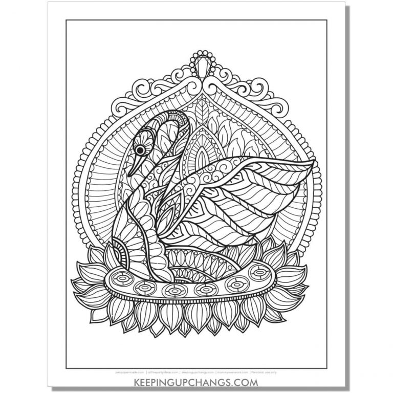 19+ Free Swan Coloring Pages, Sheets [POPULAR Printables!]