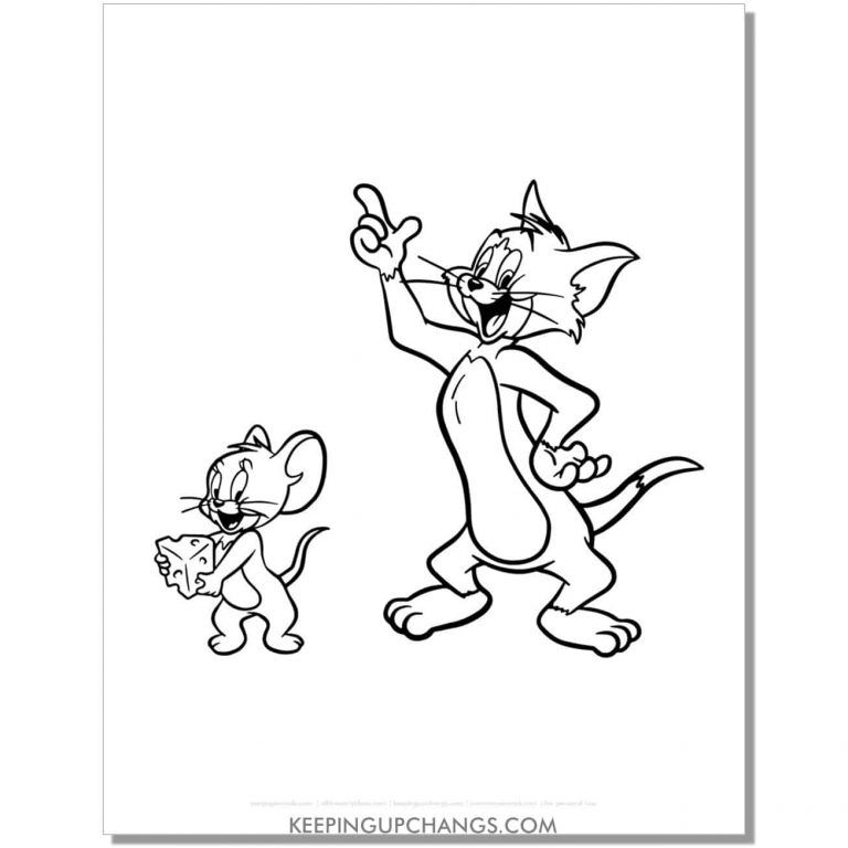 50+ Free Tom and Jerry Coloring Pages [MOST POPULAR Printables!]