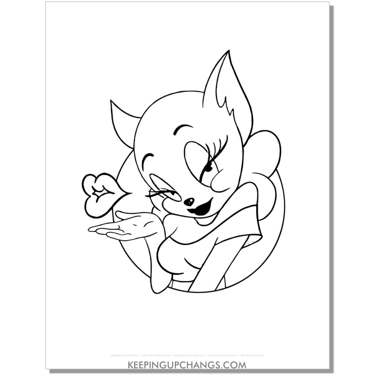 free toodles coloring page.
