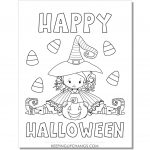 21+ Free Happy Halloween Coloring Pages, Sheets [TOP Printables!]