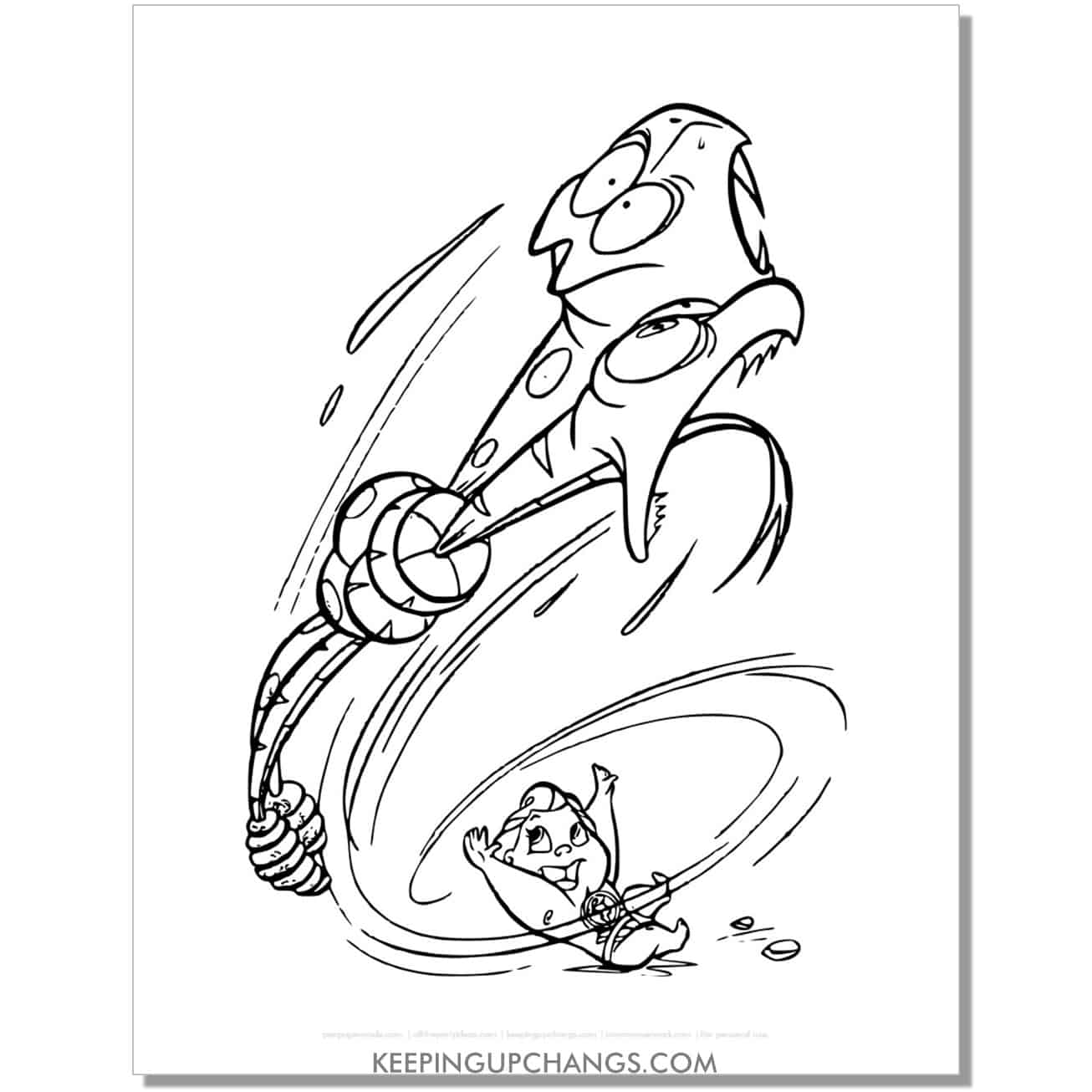 baby hercules hurls two snakes coloring page, sheet.
