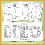 Free Letter D Coloring Pages, Sheets [TOP Printables!]