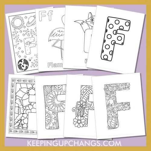 Free Letter F Coloring Pages, Sheets [TOP Printables!]