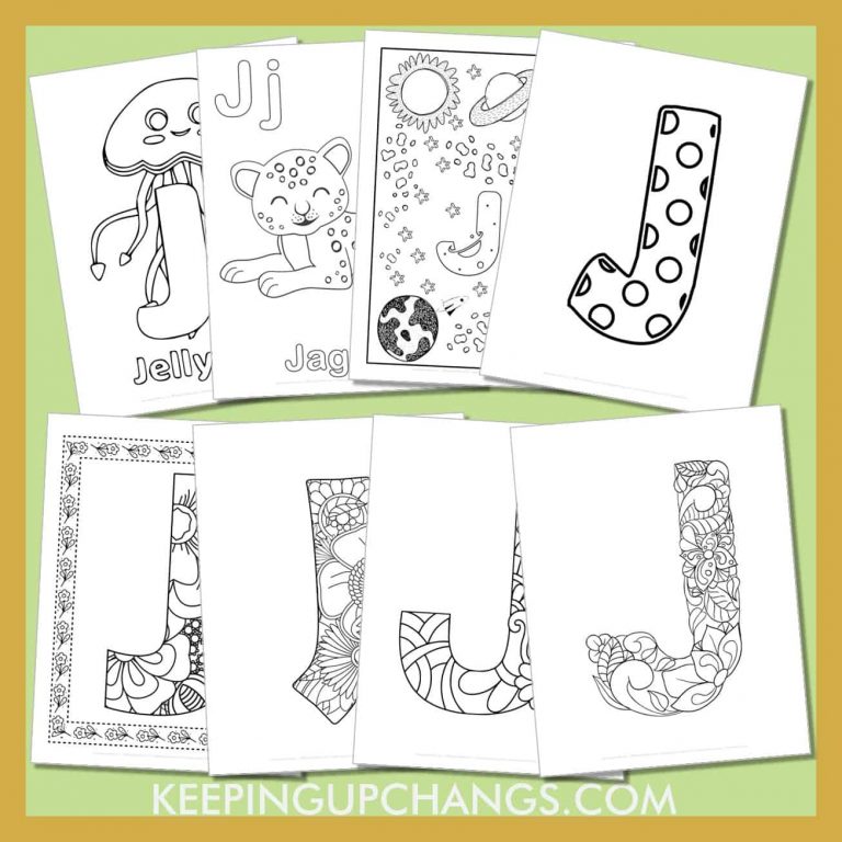 Free Letter J Coloring Pages, Sheets [TOP Printables!]