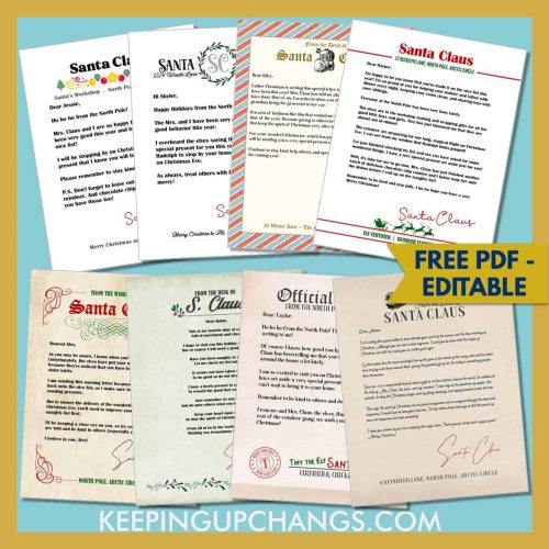 Free Letters from Santa Printables [EDITABLE Printables!]