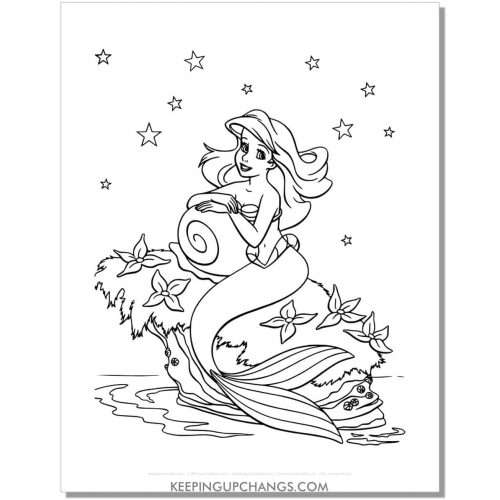 35+ Free Ariel Coloring Pages, Sheets [MOST POPULAR Printables!]