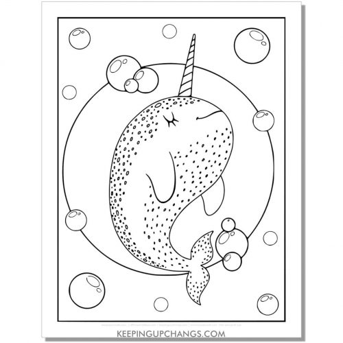 11+ Free Narwhal Coloring Pages, Sheets [MOST POPULAR Printables!]
