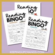 reading bingo challenge with fun ways to enjoy reading.