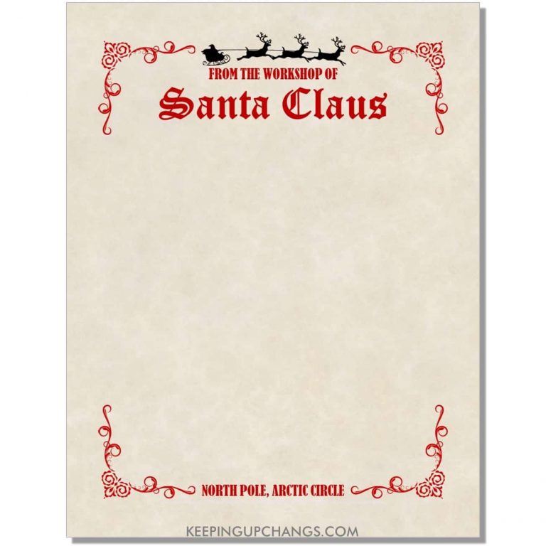 15+ Free Santa Letterhead Printables [TONS of Variety!]