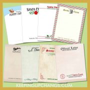 free blank santa letterhead for toddlers, preschool, kindergarten, kids, teens, adults and more.