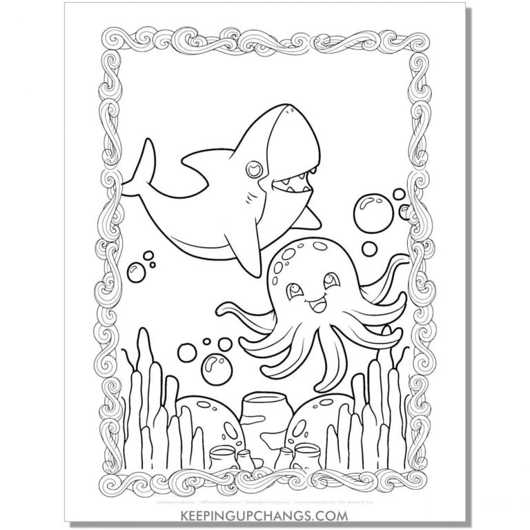 19+ Free Octopus, Squid Coloring Pages, Sheets [POPULAR Printables!]