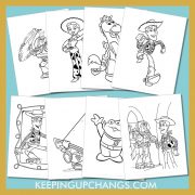 free toy story pictures to color for toddlers, kids, adults.